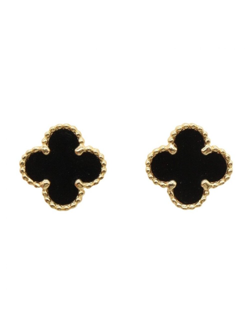 Van Cleef & Arpels Earrings Sweet Alhambra Onyx 18k